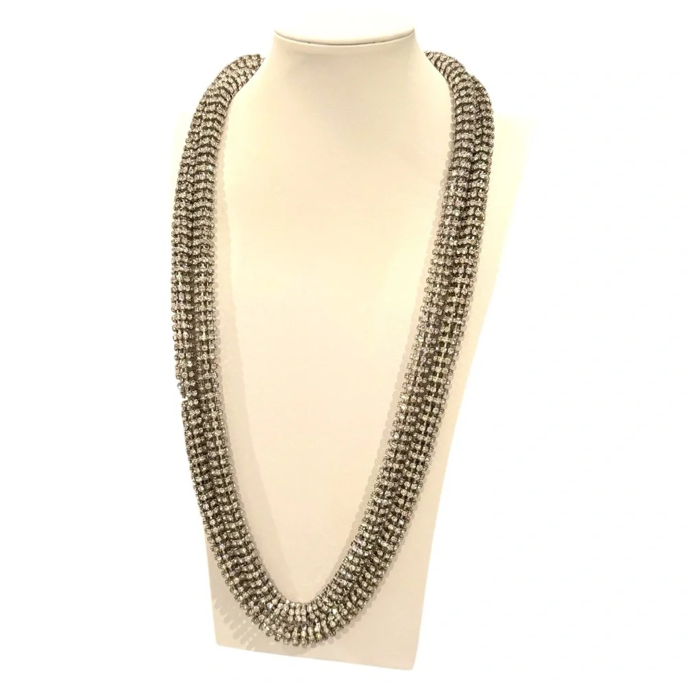 ✨ Glamorous Crystal Rhinestone Rope Necklaces (Set of 2) ✨ - Picture 4 of 9